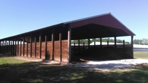 Jerry Goff's litter storage barn for the poultry farm