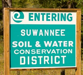 Entering Suwannee Soil and Water Conservation District sign
